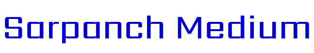 Sarpanch Medium 字体